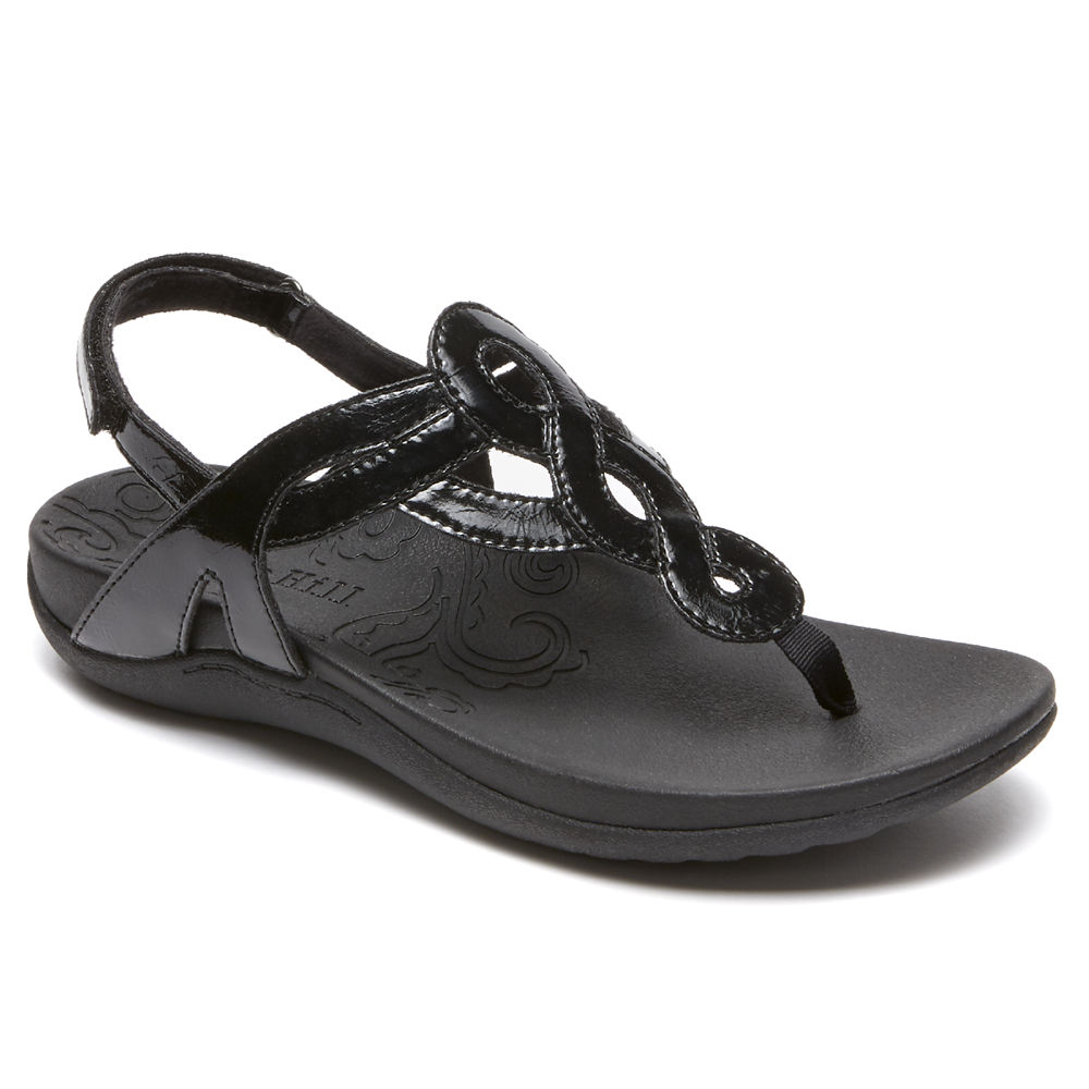 Sandalias Rockport Mujer Mexico - Ramona Negros - TMUNS6791